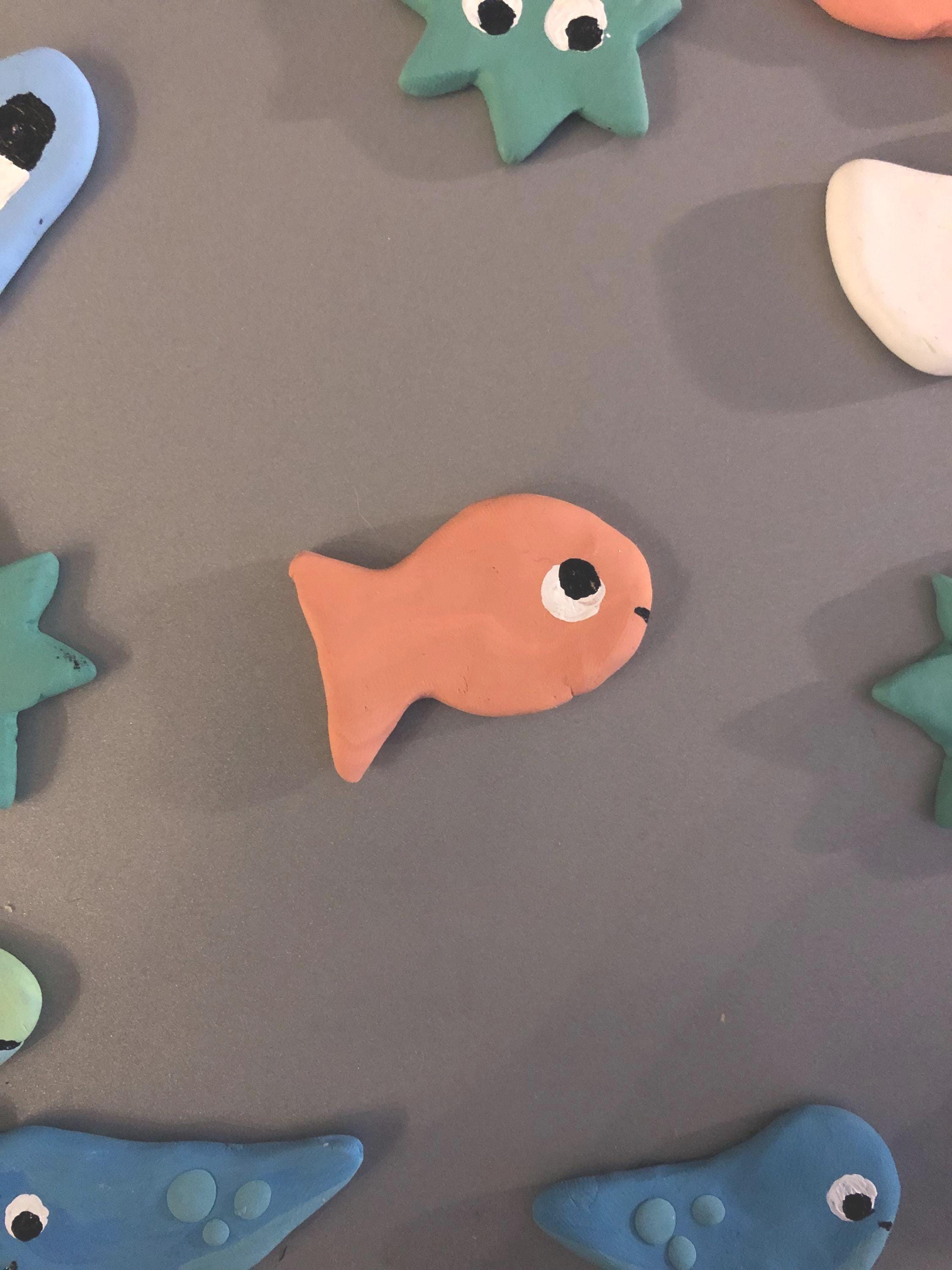 Funky clay magnet mix and match set