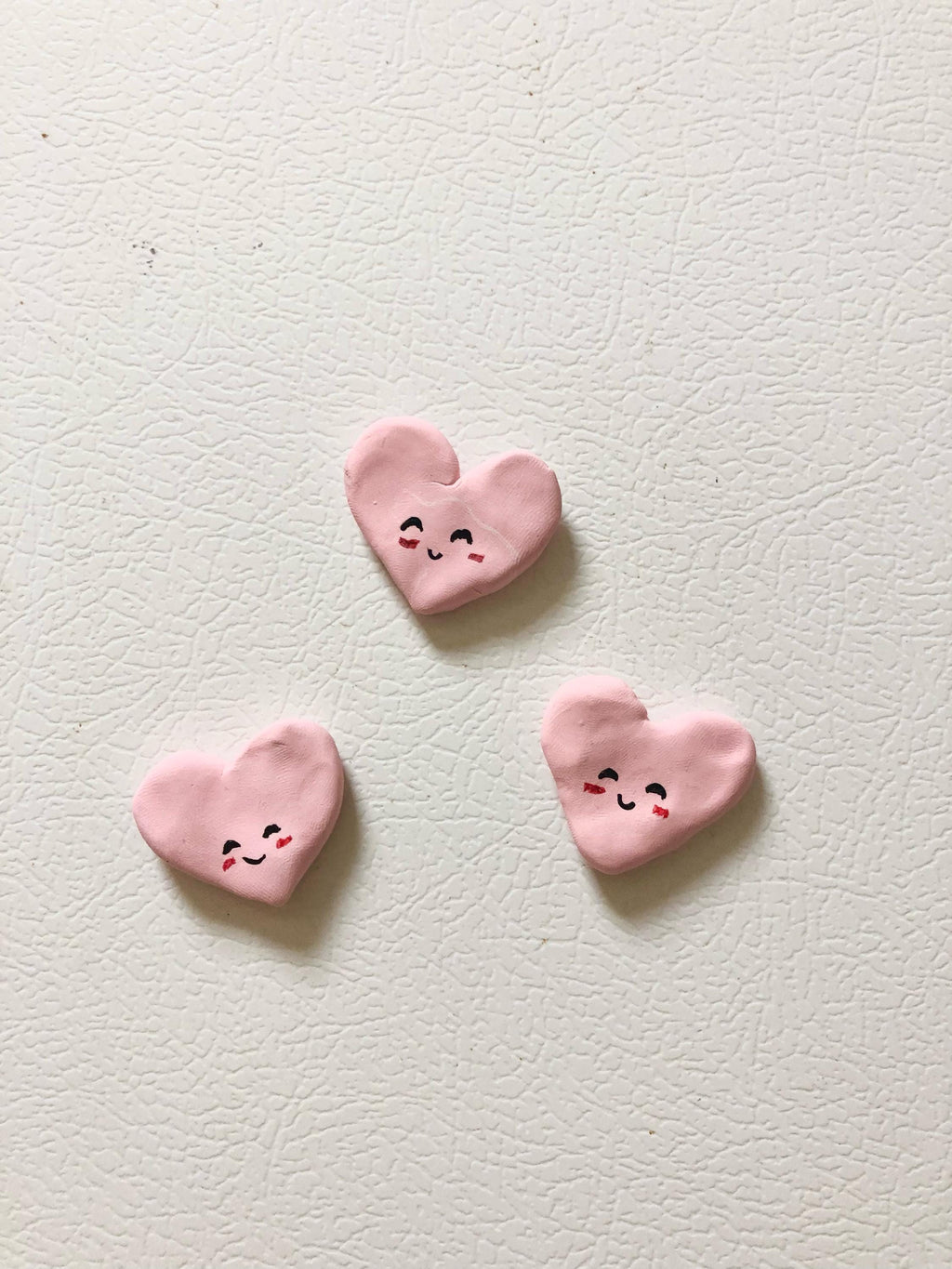 Heart clay magnets