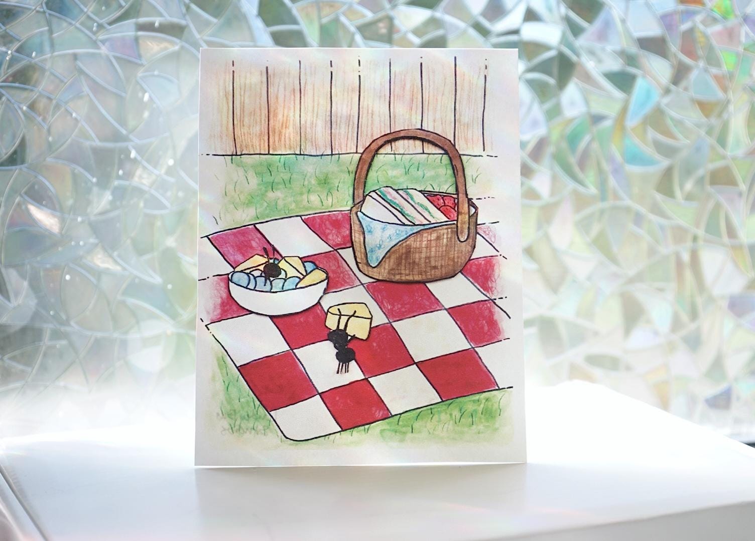 Ant picnic mini poster