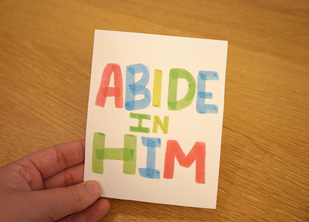 Abide in Him mini poster