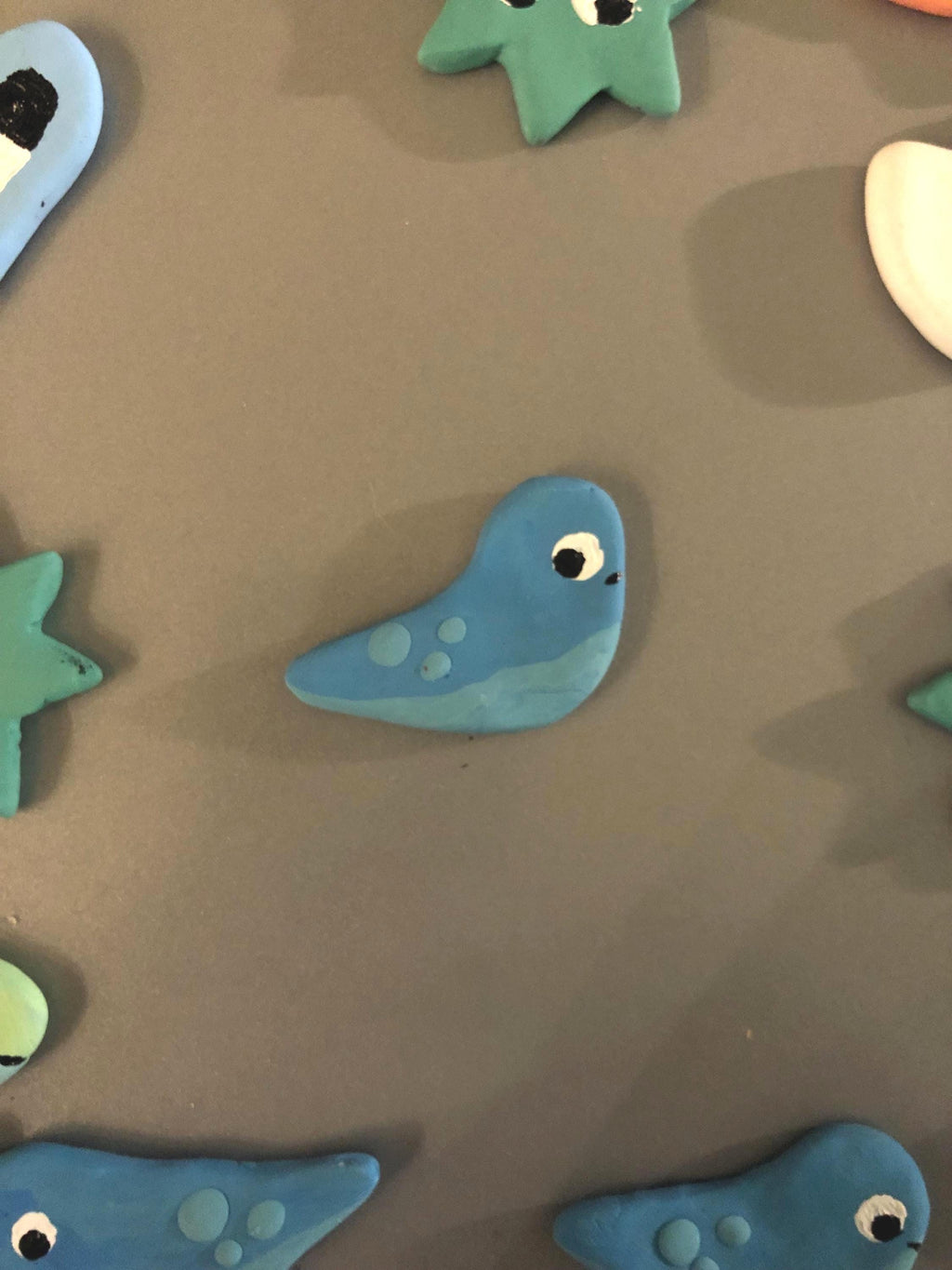 Funky clay magnet mix and match set