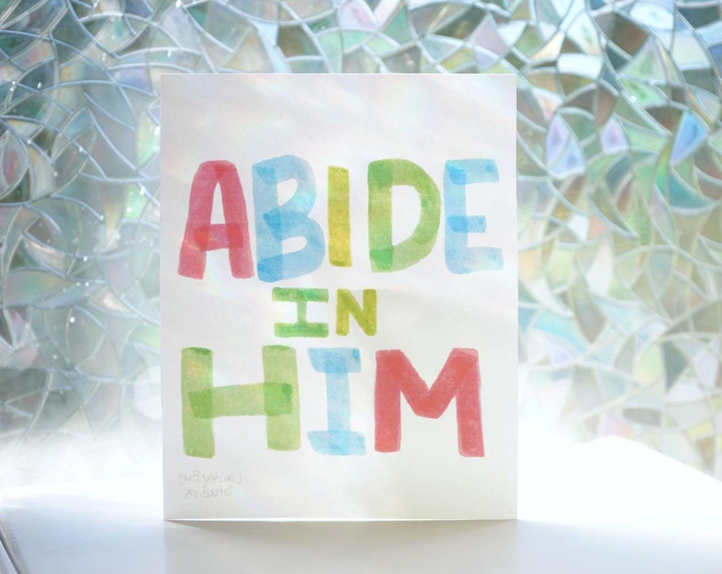 Abide in Him mini poster