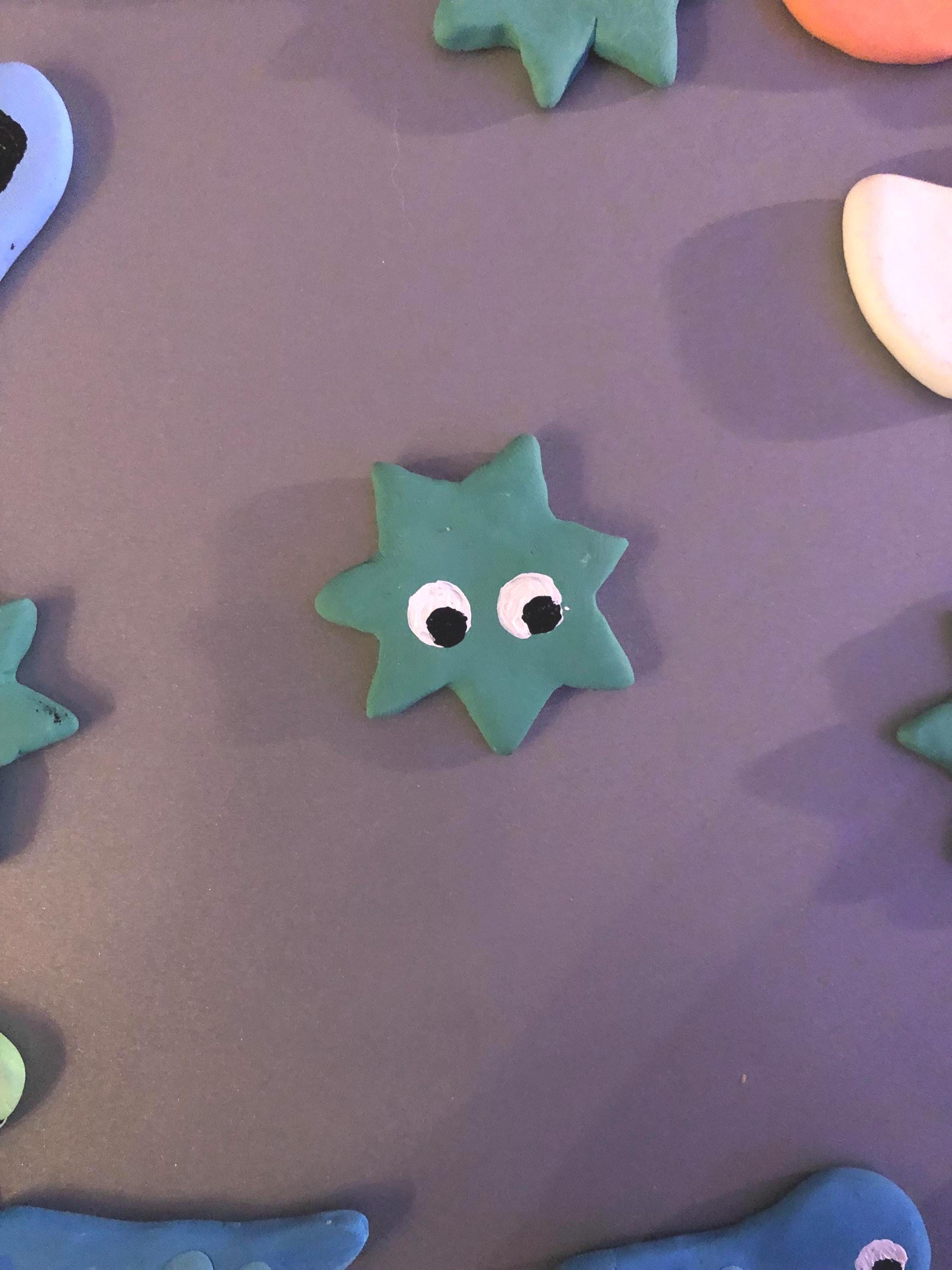 Funky clay magnet mix and match set